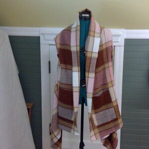Talbots Tartan Ruana (wrap)
